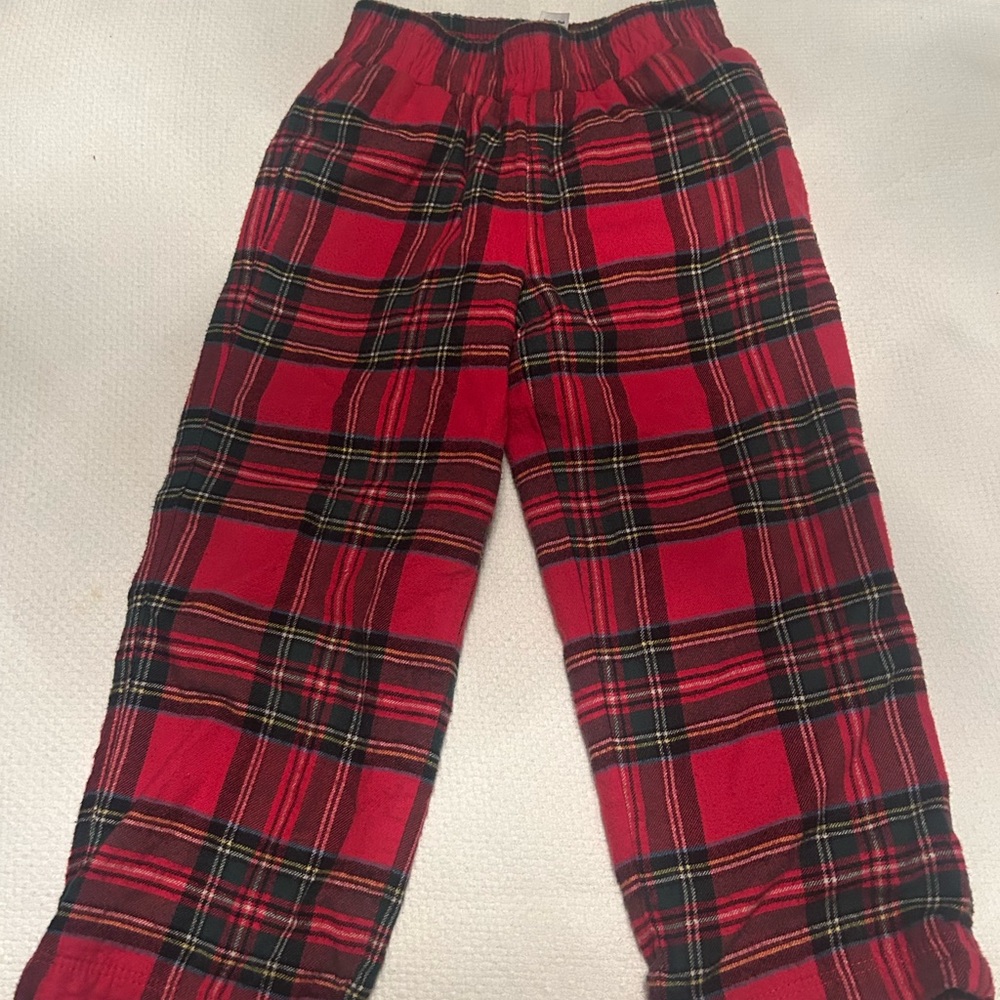 Plaid Red Kids Pants